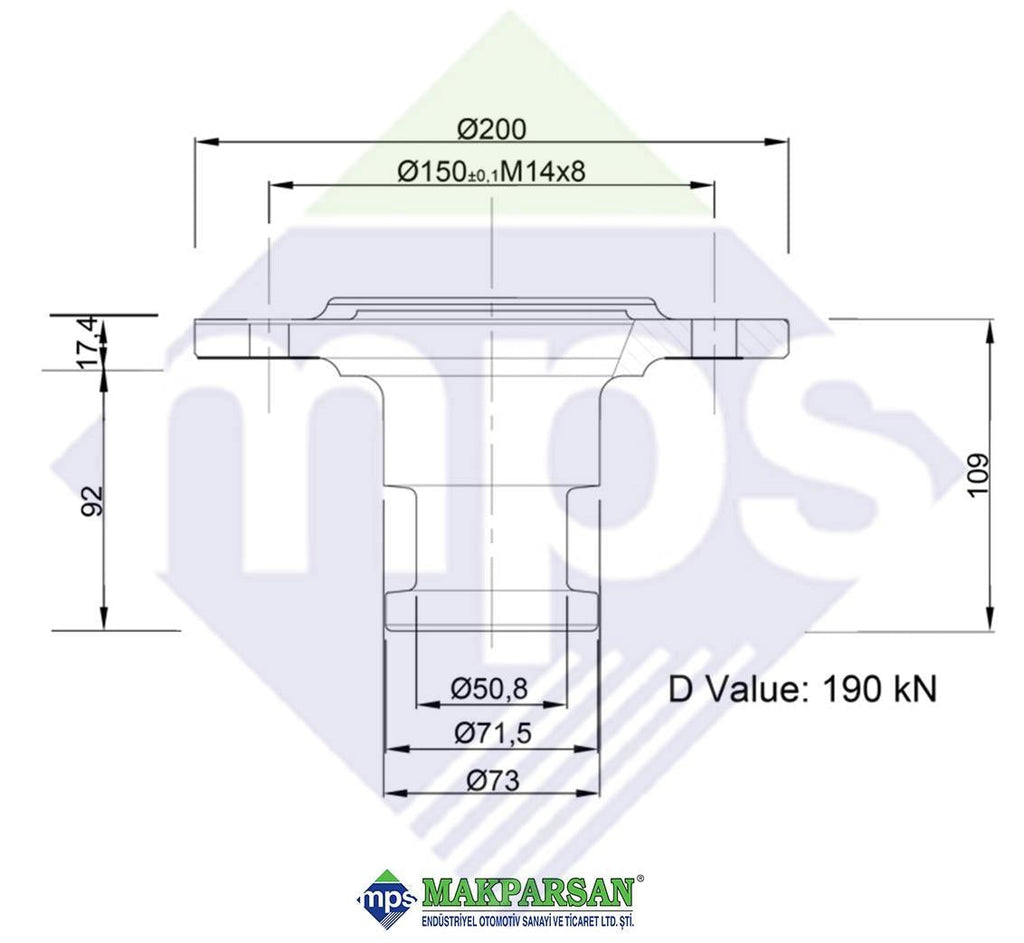 KİNG PİMİ KAFASI 2" E BELGELİ FMC MARKA / KZ101201