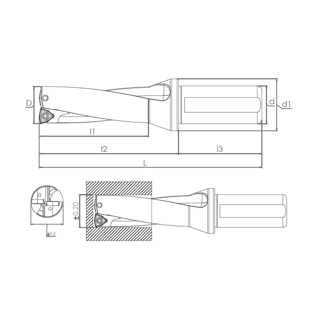 SDUM 28.5XD4 WCM.050308 U-DRILL