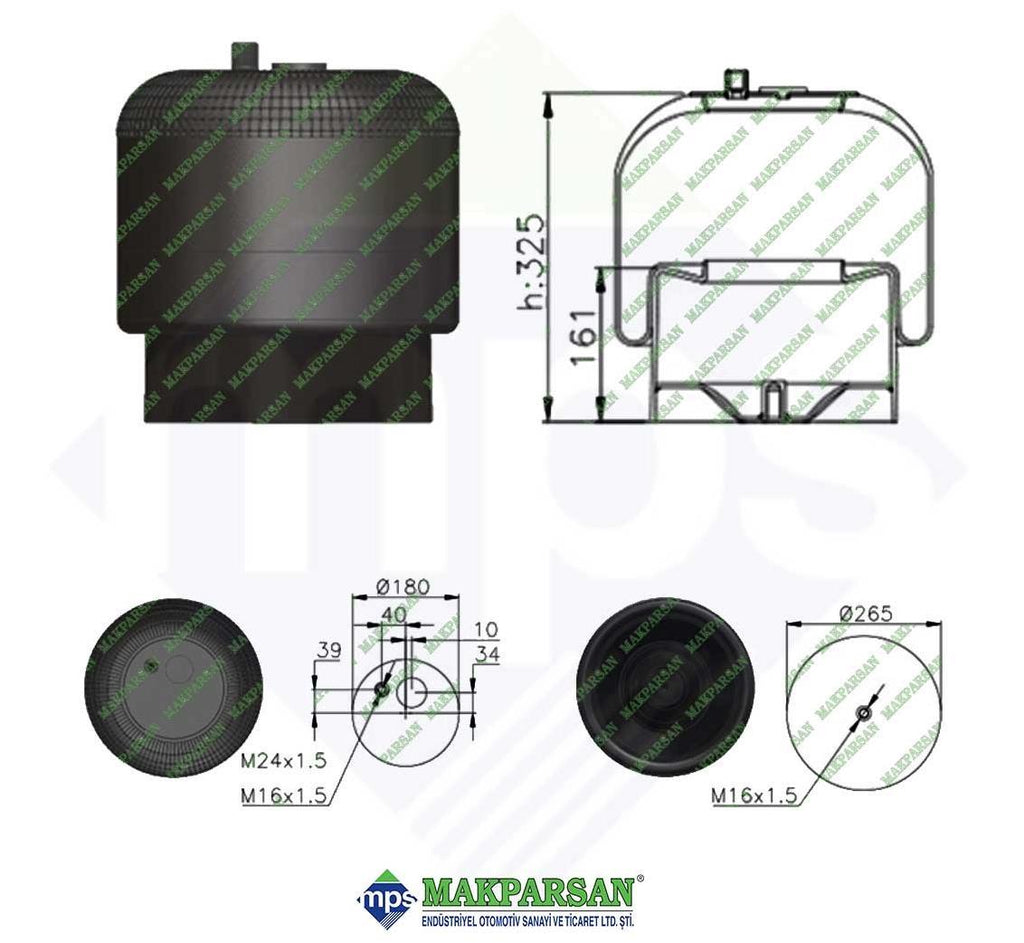 4183-23-K/METAL PİSTONLU KÖRÜK / MERCEDES A9423202221