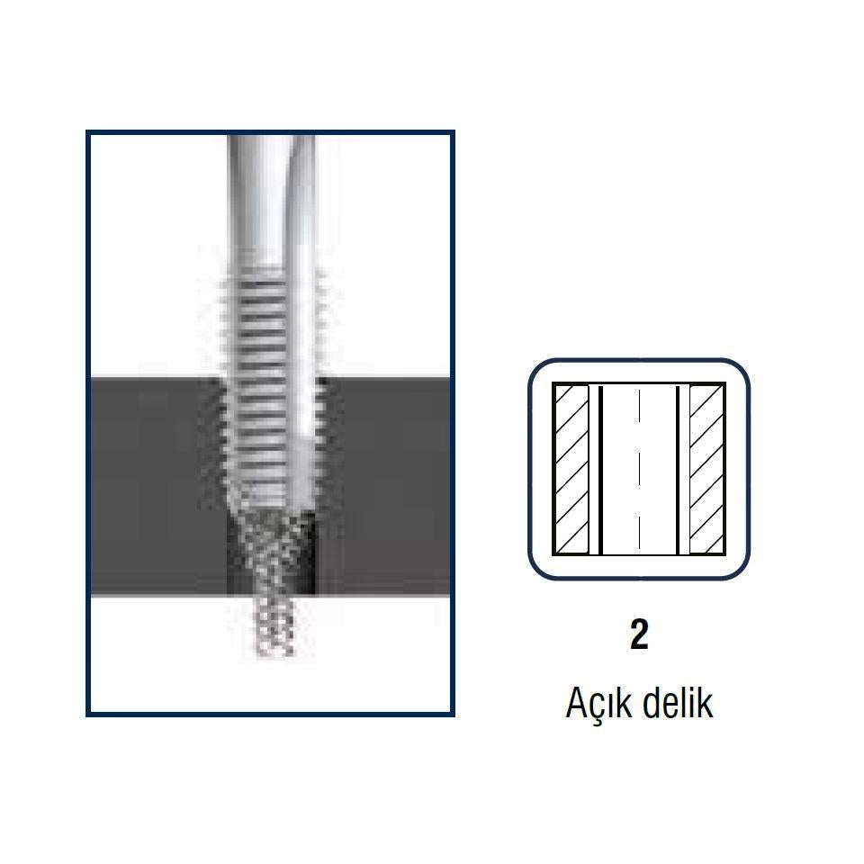 DIN 376/B M - Eğik Ağız Makina Kılavuzları