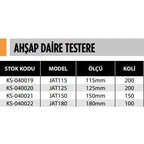 AHŞAP DAİRE TESTERE