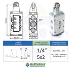 PNÖMATİK MAKARA YAY VALF 1/4" 5x2 FMS MARKA