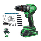 Şarjlı Matkap 10mm Green Kömürsüz Vidalama