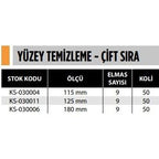 YÜZEY TEMİZLEME - ÇİFT SIRA