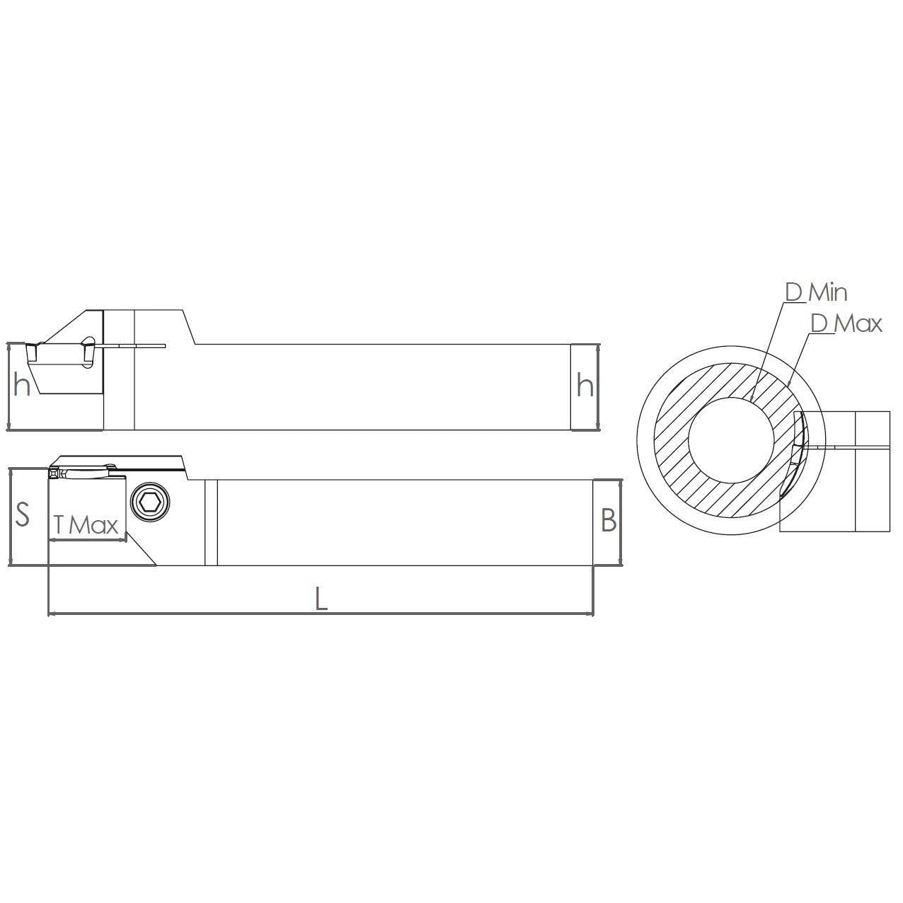 2525 BDKT-A I4C (Ø150-200) t max:22 L TİPİ KESKİ KATERİ