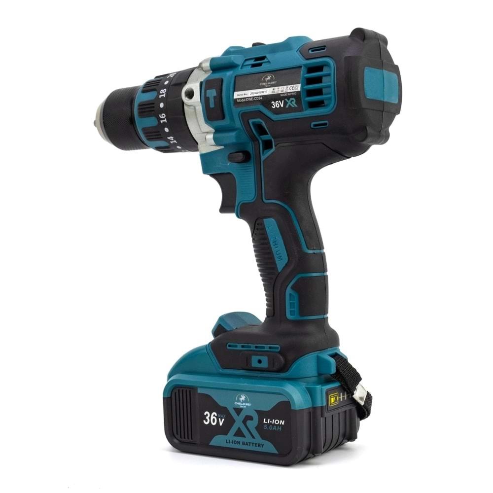 Şarjlı El Matkabı 13mm Çelik Mandren Vidalama Mk36 Chelikbei