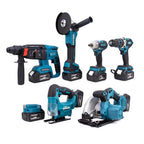 Şarjlı Matkap Yedili Set Mk350 (Powerbank&Led+ Ş.Hilti+Ş.Spral+S.Sıkma+13mm Ç.Mandren+Ş.Dekupaj+Sunta Kesme)