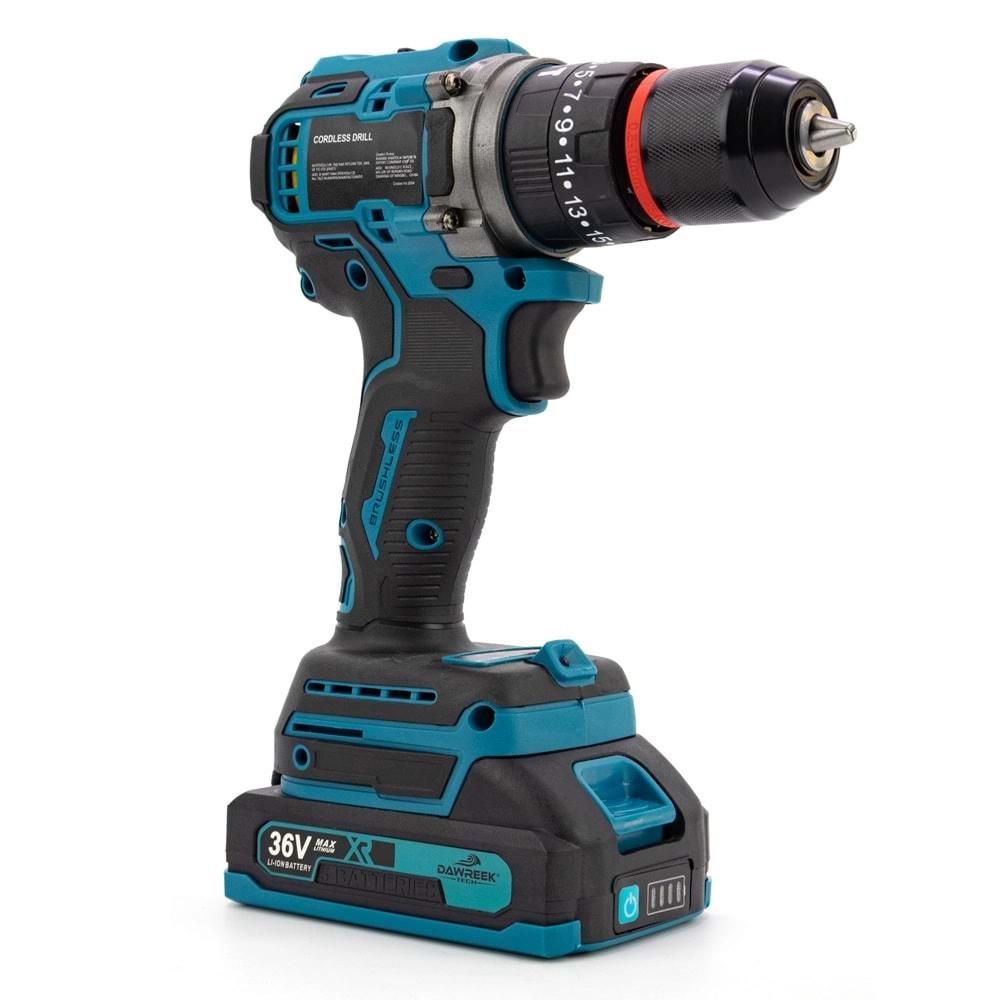 Şarjlı Matkap 10mm Blue1 Kömürsüz Vidalama