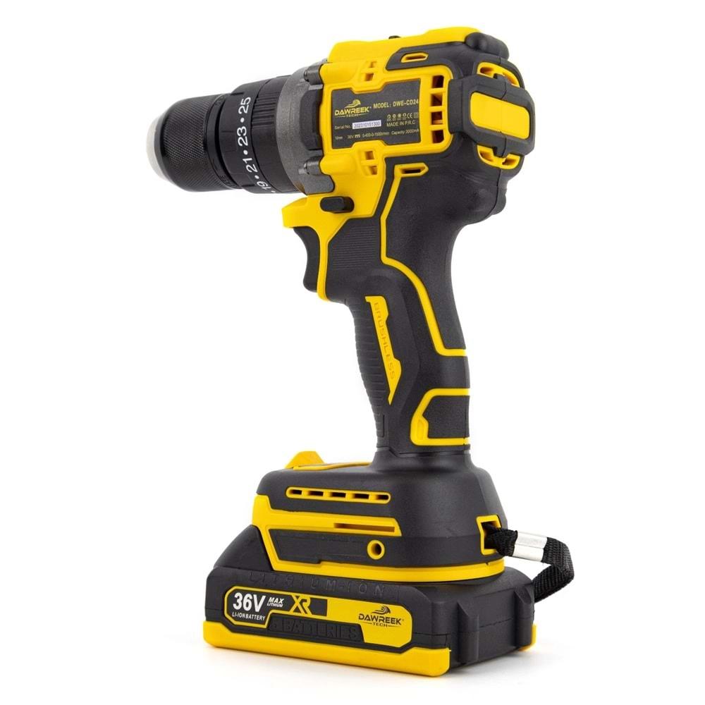 Şarjlı Matkap 10mm Yellow Kömürsüz Vidalama