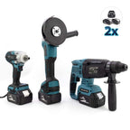 Şarjlı Matkap Seti Üçlü Set 2b1ş (Ş.Spral+S.Sıkma+Ş.Hilti)