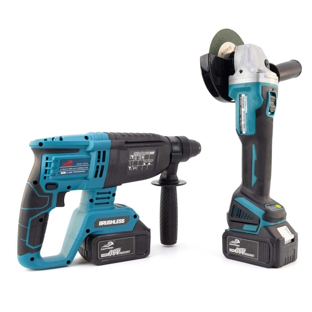 Şarjlı İkili Set Mk(Ş.Hilti+Ş.Spral)