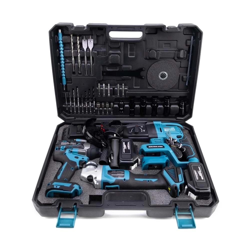 Şarjlı Matkap Üçlü Set Mk800 2b1ş (Ş.Spral+S.Sıkma+Ş.Hilti)