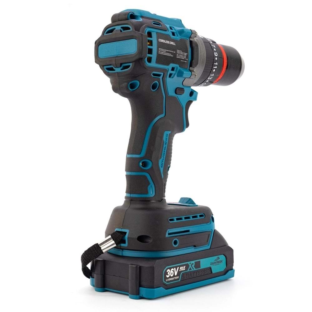 Şarjlı Matkap 10mm Blue1 Kömürsüz Vidalama