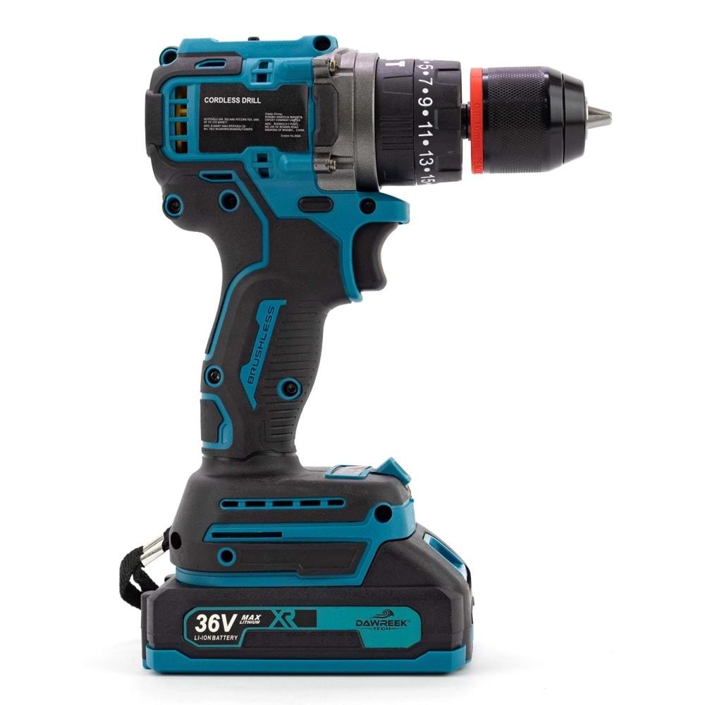Şarjlı Matkap 10mm Blue1 Kömürsüz Vidalama