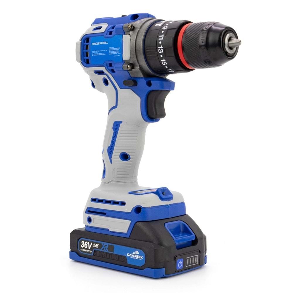Şarjlı Matkap 10mm Blue Kömürsüz Vidalama