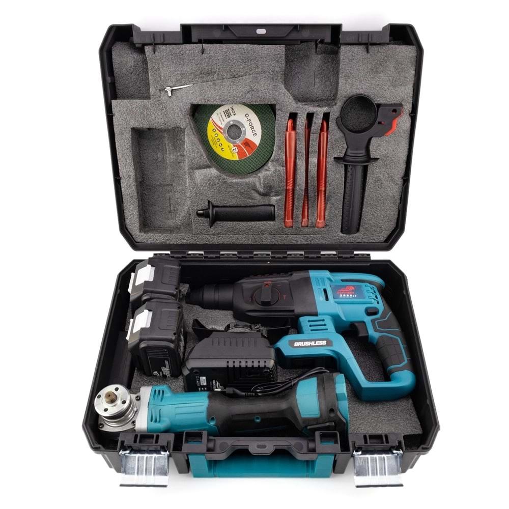 Şarjlı İkili Set Mk(Ş.Hilti+Ş.Spral)