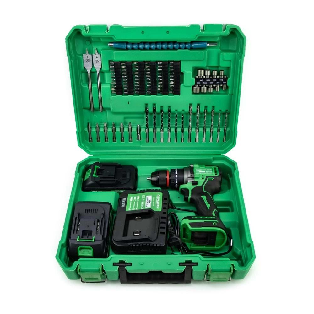 Şarjlı Matkap 10mm Green Kömürsüz Vidalama