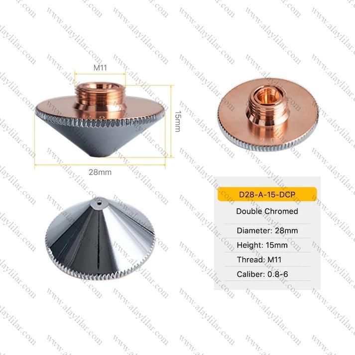 LAZER NOZUL DİA 28 DOUBLE DÜZ