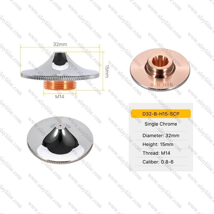 LAZER NOZUL DİA 32 E SERİSİ SİNGLE (HIZLI KESİM)