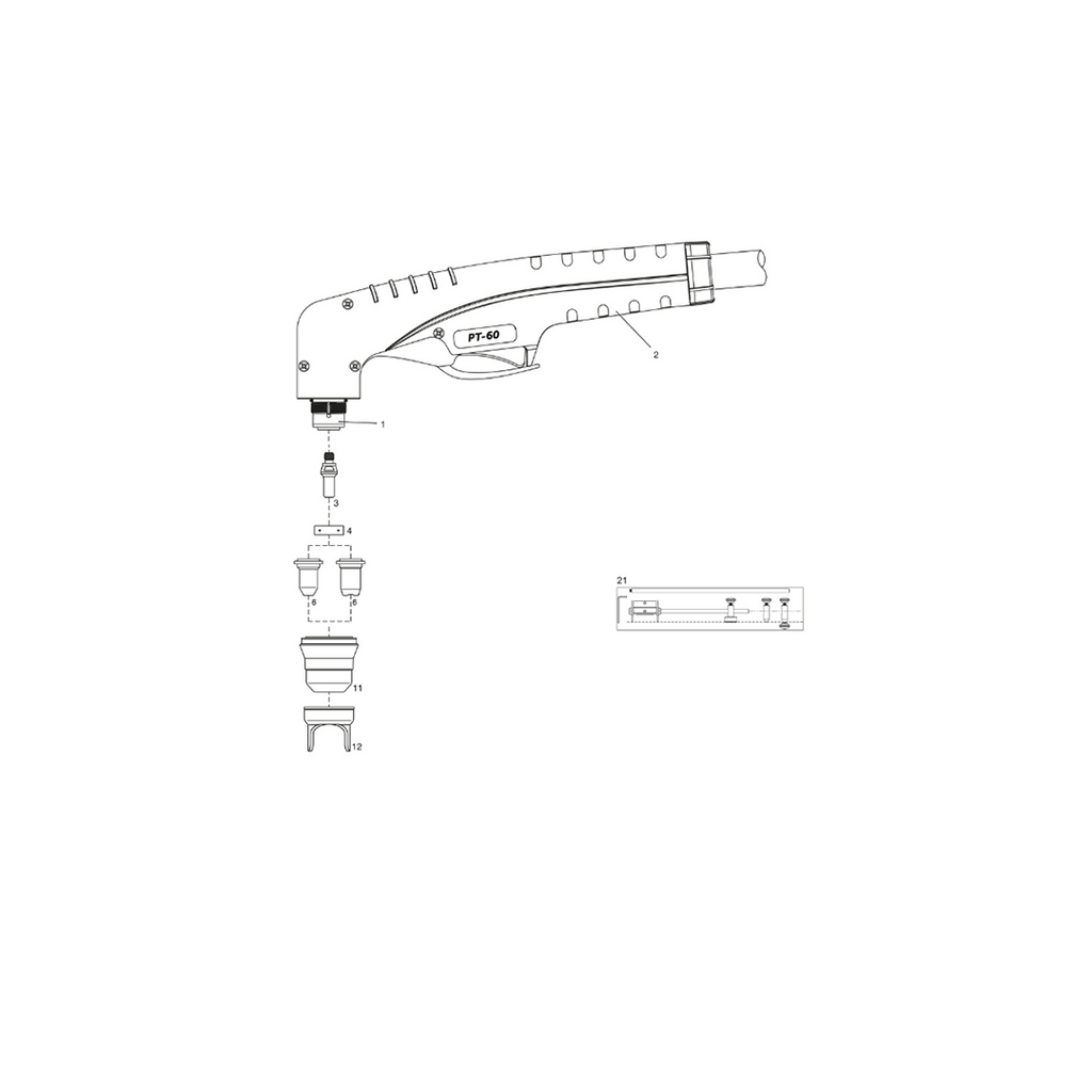 PT-60 Komple Plazma Kesme Torcu (Kırmızı Saplı) - Profesyonel Metal İşleri