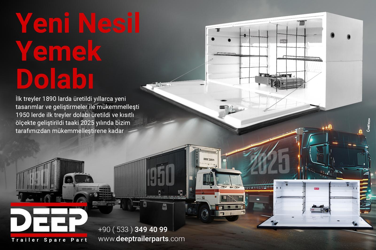 Trailer Dorse Takım Yemek Dolabı 150 cm