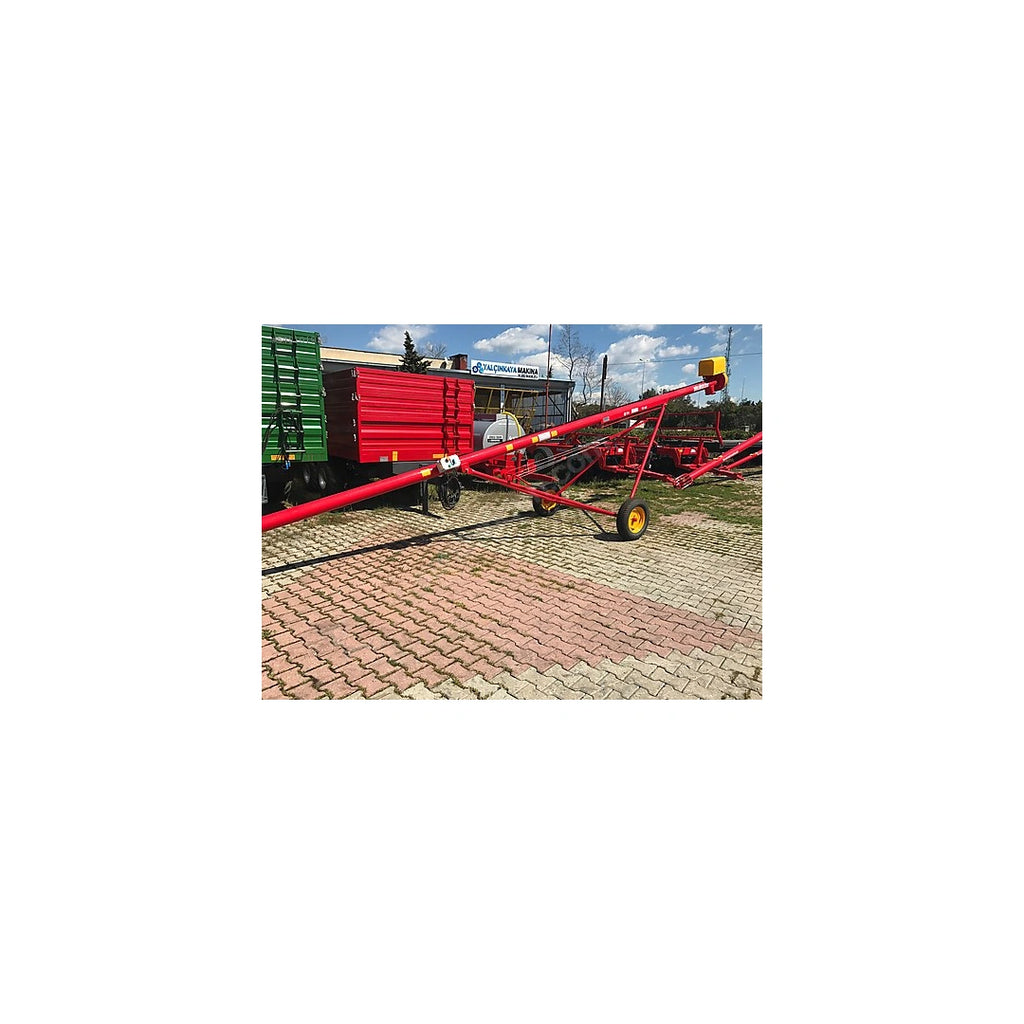 6 Metre Mobil Helezon Konveyör | 3 kW Tahıl & Hububat Yükleme Helezonu | ST37 Çelik