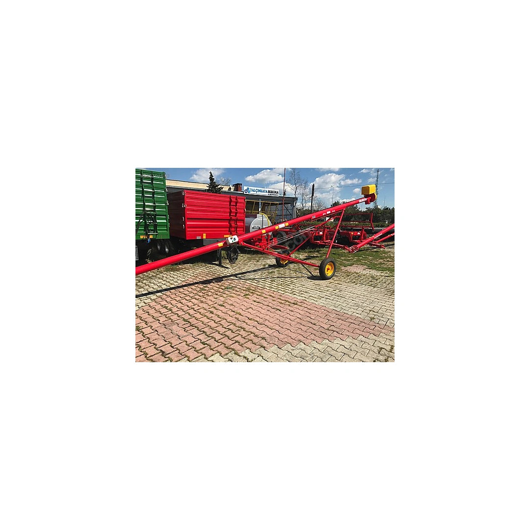6 Metre Mobil Helezon Konveyör | 3 kW Tahıl & Hububat Yükleme Helezonu | ST37 Çelik