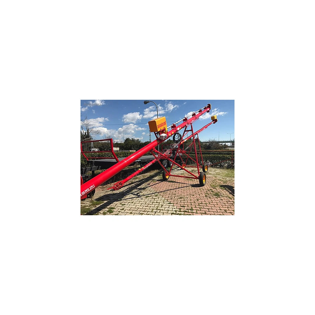 6 Metre Mobil Helezon Konveyör | 3 kW Tahıl & Hububat Yükleme Helezonu | ST37 Çelik