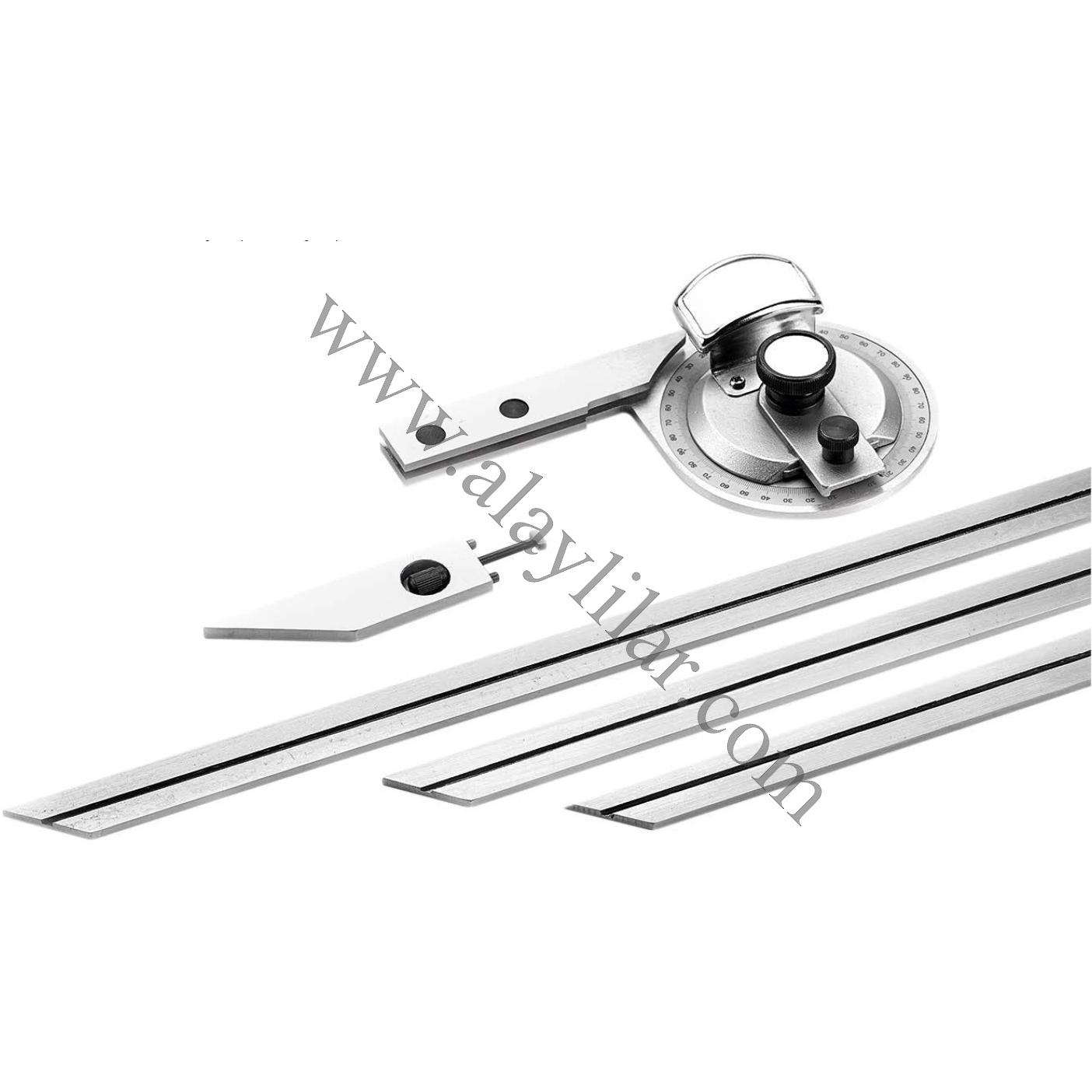 Dereceli Mercekli Gönye (3 Parçalı)