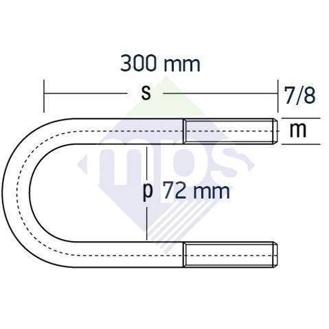 DORSE BAĞLANTI 7/8x72x300