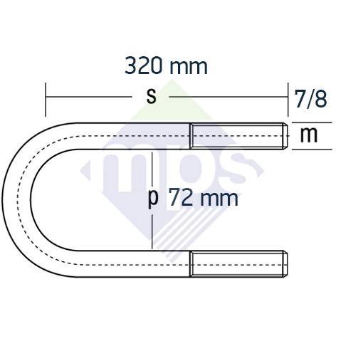 DORSE BAĞLANTI 7/8x72x320