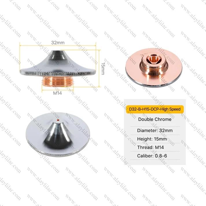 LAZER NOZUL DİA 32 E SERİSİ DOUBLE (HIZLI KESİM)