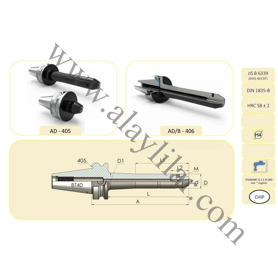 6 mm Veldon Tutucu  BT40
