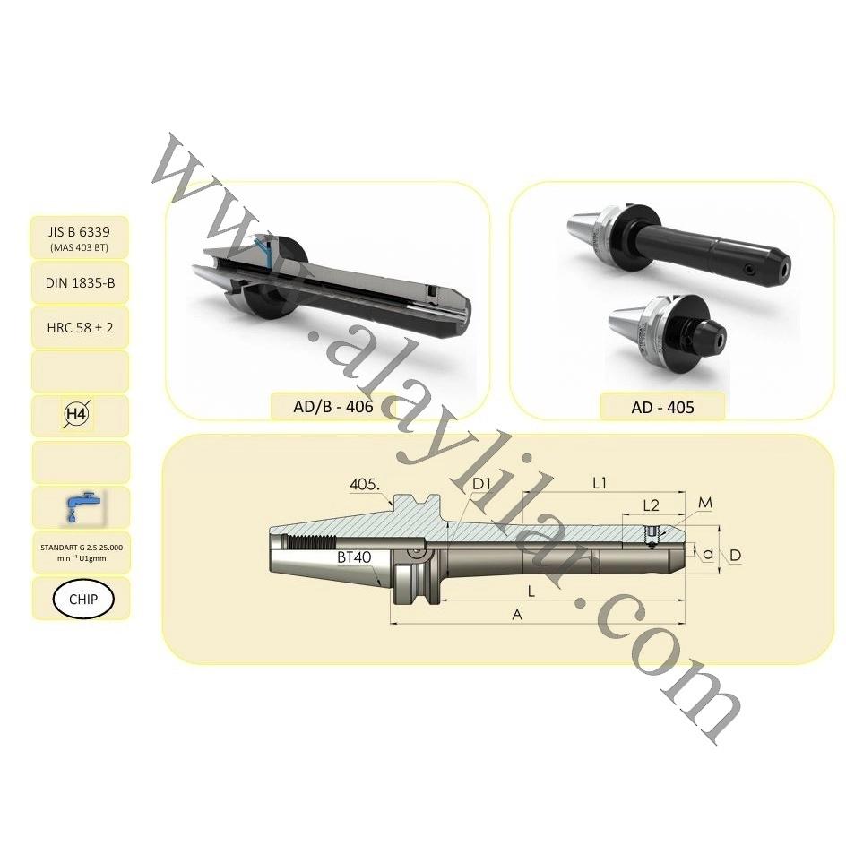 8 mm Veldon Tutucu  BT40