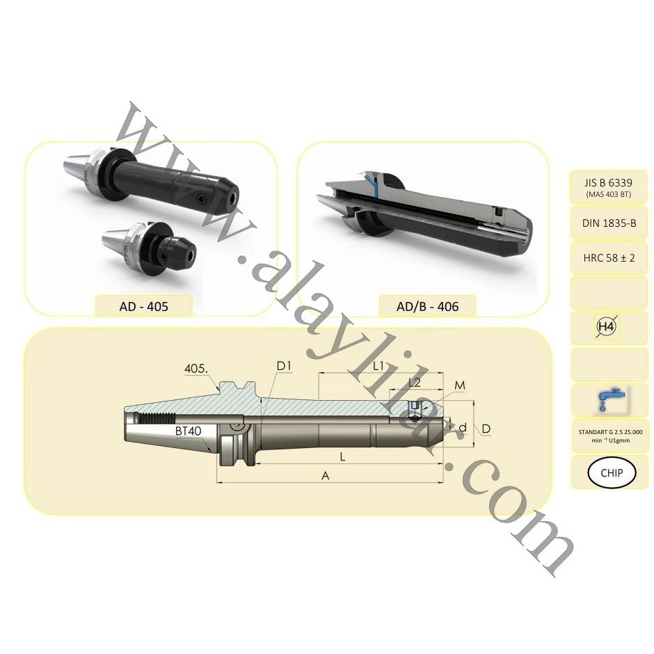 10 mm Veldon Tutucu  BT40