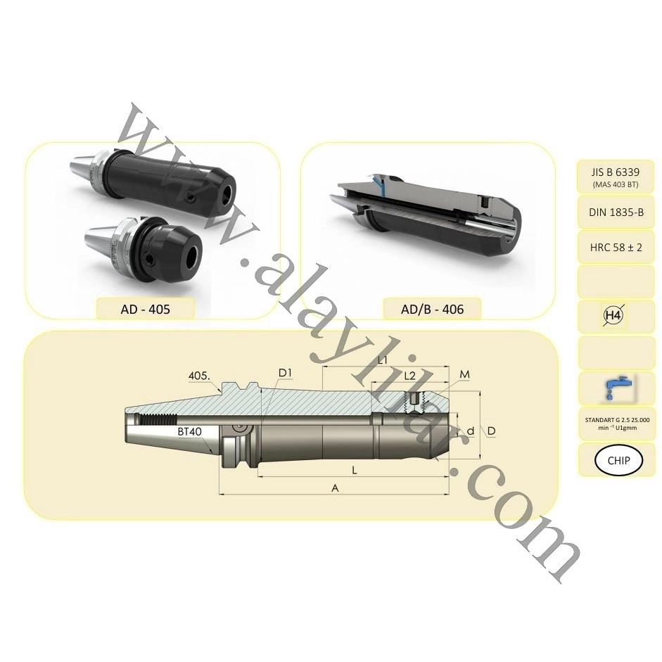 18 mm Veldon Tutucu  BT40