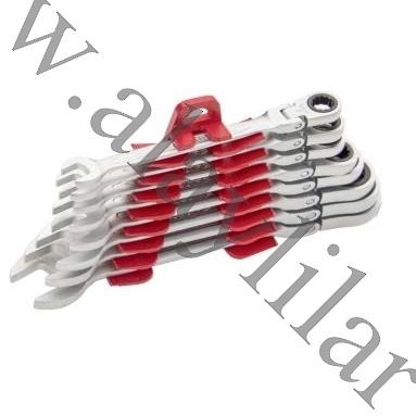 Mafsallı Cırcır Kombine Anahtar Takımı (mm)