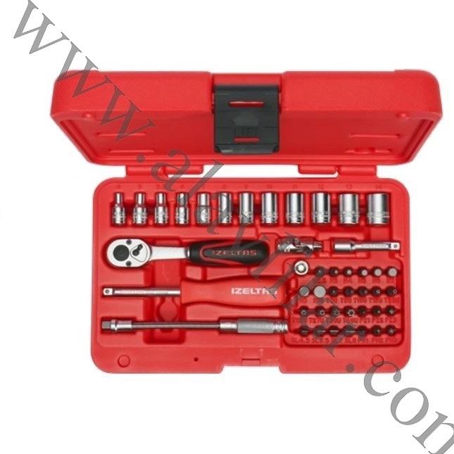 1/4” Altı Köşe Lokma Anahtar ve Bits Set (45 parça, mm)