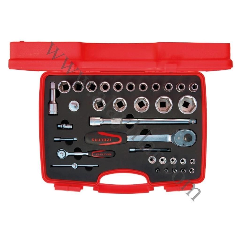 1/4” - 1/2” Altı Köşe Lokma Anahtar Takımı (35 Parça)