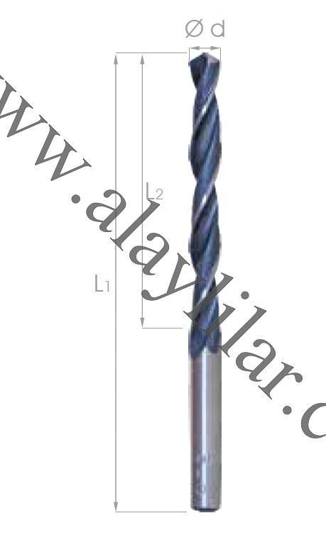 DIN 338 Haddeli Silindirik Saplı Matkap Ucu