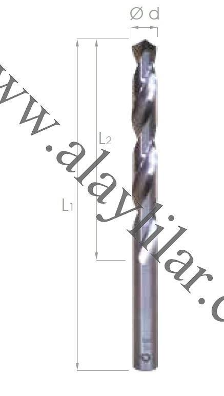 DIN 338 Taşlanmış Silindirik Saplı Matkap Ucu