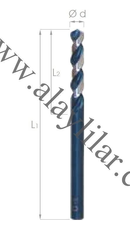 DIN 338 Hi-Nox Silindirik Saplı Matkap Ucu