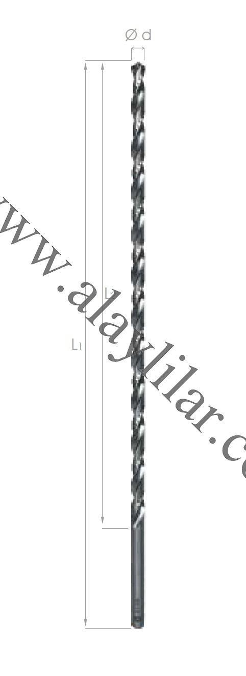 DIN 1869/3 Çok Uzun Silindirik Saplı Matkap Ucu