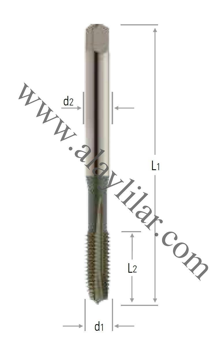 DIN 371/B M - Eğik Ağız Makina Kılavuzları