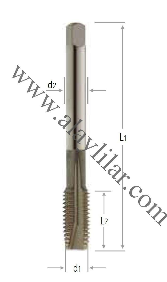 DIN 376/B M - Eğik Ağız Makina Kılavuzları