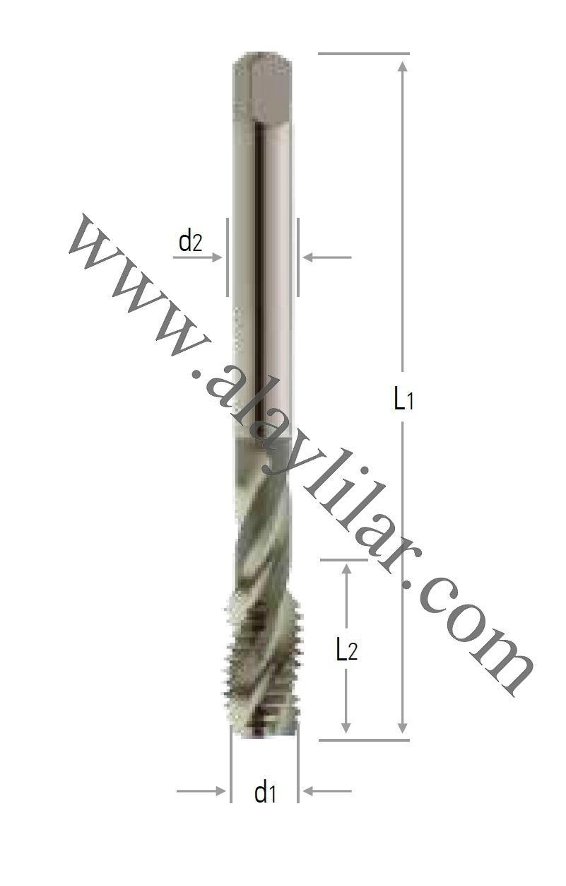 DIN 376/35°/40° M - Helis makina kılavuzları